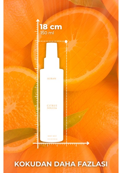 Citrus Soleia Parfümlü Kadın Vücut Spreyi Vücut Kokusu Vücut Misti Body Mist Spray 150ml