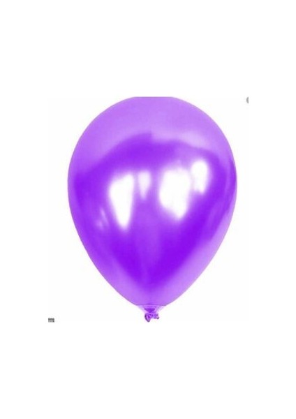 30 Adet Metalik Mor, Lila, Gümüş Parlak Balon fiyatları