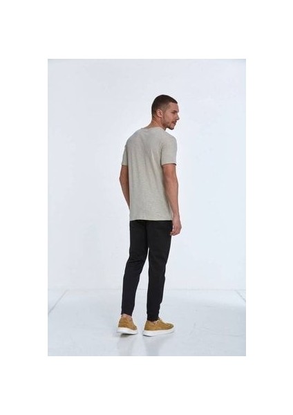 Sosis Yaka Flamlı Süprem Pamuklu Taş Tişört modelleri
