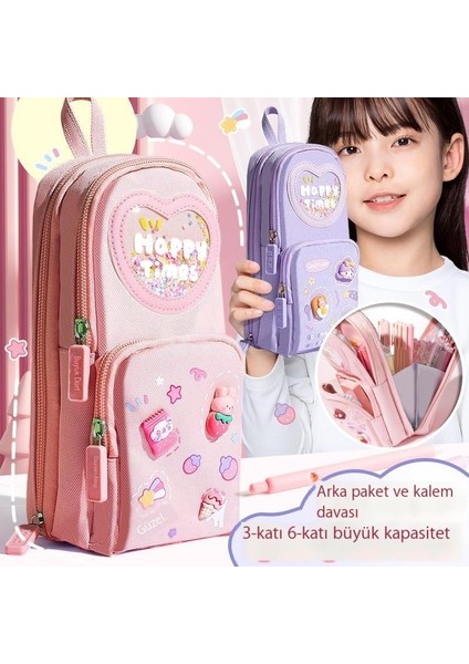 Büyük Kapasiteli Kalem Kutusu, Kızlar Için Basit ve Sevimli Kırtasiye Malzemesi (Yurt Dışından) fiyatları