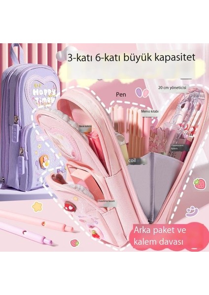 Büyük Kapasiteli Kalem Kutusu, Kızlar Için Basit ve Sevimli Kırtasiye Malzemesi (Yurt Dışından) modelleri