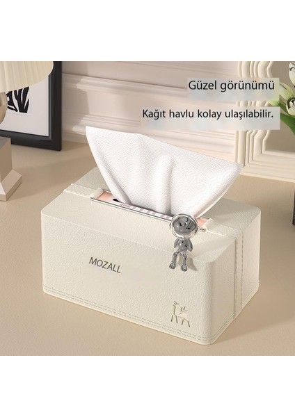 Doku Kutusu, Oturma Odası Doku Kutusu, Sehpa Dekorasyonu, Ev Kağıt Mendil Kutusu, Deri Dokusu (Yurt Dışından)