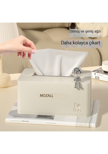 Doku Kutusu, Oturma Odası Doku Kutusu, Sehpa Dekorasyonu, Ev Kağıt Mendil Kutusu, Deri Dokusu (Yurt Dışından)