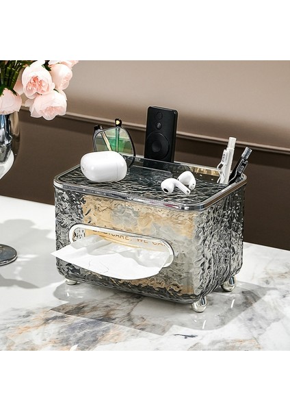 Oturma Odası Masaüstü Doku Kutusu High-End Doku Kutusu Ev Banyo Sehpa Uzaktan Kumanda Saklama Kutusu (Yurt Dışından)