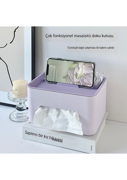Ev Çok Fonksiyonlu Yaratıcı Masaüstü Oturma Odası Banyo Banyo Için Plastik Kağit Kutu (Yurt Dışından)