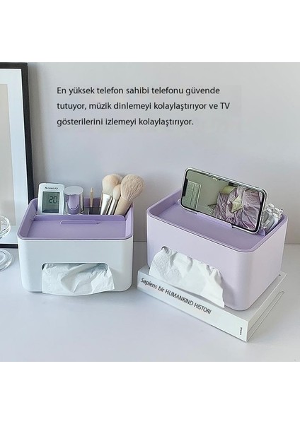 Ev Çok Fonksiyonlu Yaratıcı Masaüstü Oturma Odası Banyo Banyo Için Plastik Kağit Kutu (Yurt Dışından)