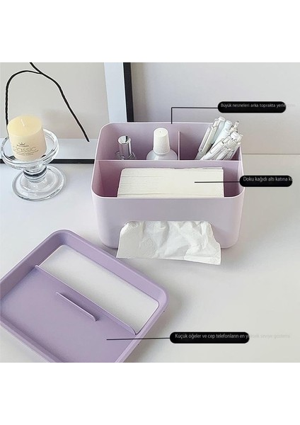 Ev Çok Fonksiyonlu Yaratıcı Masaüstü Oturma Odası Banyo Banyo Için Plastik Kağit Kutu (Yurt Dışından)
