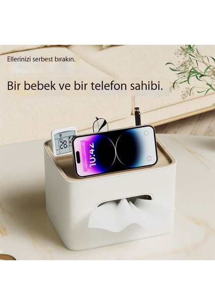 Doku Kutusu, Oturma Odası, Üst Düzey Hafif Lüks Doku Kutusu, Cep Telefonu Tutucusu, Uzaktan Kumanda Saklama Kutusu (Yurt Dışından)