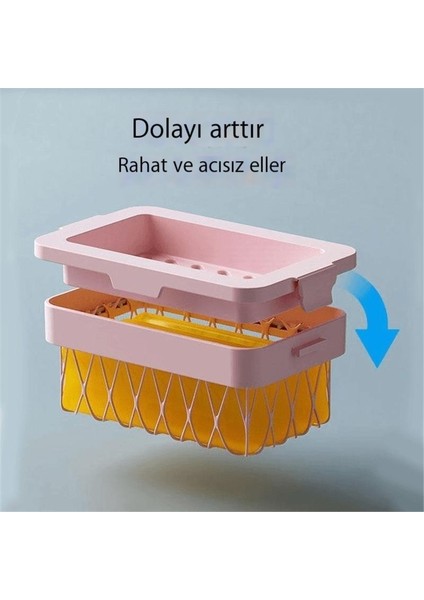 Son Derece Elastik Örgü Sabun Köpürtme Kutusu, Çok Fonksiyonlu, El Değmeden Köpürtme Ev Tipi Sabun Kutusu Saklama ve Saklama (Yurt Dışından)