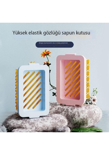 Örgü Sabun Köpüğü Kutusu Çok Fonksiyonlu Eller Serbest Köpük Ev Sabun Kutusu Depolama Rafı Sabun Kutusu (Yurt Dışından)