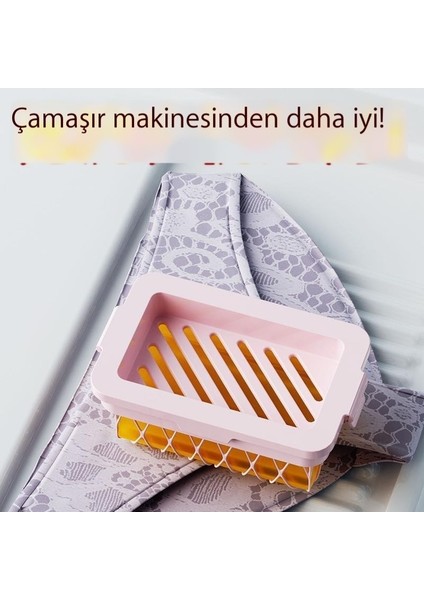 Örgü Sabun Köpüğü Kutusu Çok Fonksiyonlu Eller Serbest Köpük Ev Sabun Kutusu Depolama Rafı Sabun Kutusu (Yurt Dışından)