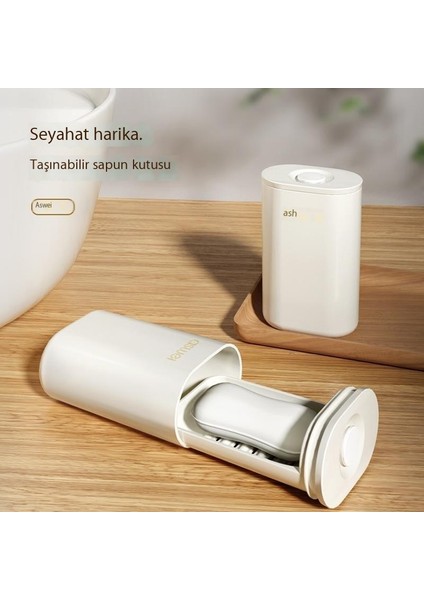 Yaratıcı Seyahat Sabunu Kapaklı Kutu, Mühürlü ve Boşaltılabilir, Iş Gezisi Için Taşınabilir Küçük Sabun Kutusu Seyahat Sabunu Kutusu (Yurt Dışından)