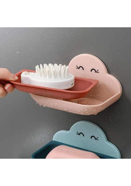 Sabun Kutusu Vantuz Duvara Monte Sabun Kutusu Rafı Sevimli Drenaj Banyo Yumruksuz Depolama Rafı Sabun Kutusu (Yurt Dışından) fiyatları