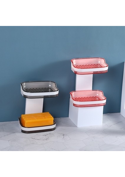 Delme Yok Çift Katmanlı Sabunluk Banyo Drenaj Vantuz Sabunluk (Yurt Dışından) modelleri