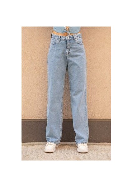 Zero Max Kar Yıkama Wide Leg Salaş Bol Paça Kadın Jeans Pantolon Jean modelleri