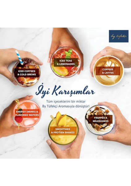 Nane-Frambuaz-Hindistan Cevizi 3'lü Avantajlı Paket Kokteyl, Pasta ve Kahve Şurubu (750 ml x 3) modelleri