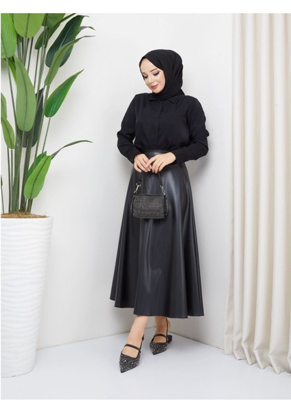 Mevlana Model Deri Etek