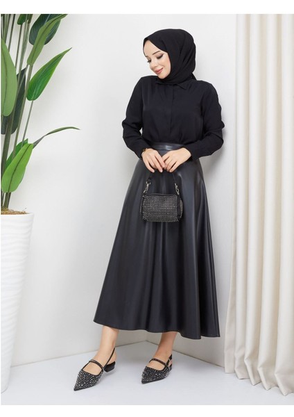 Mevlana Model Deri Etek
