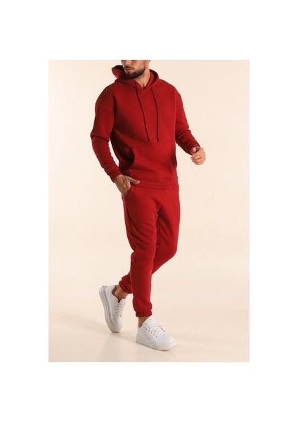 Erkek Oversize 3 Iplik Jogger Eşofman Takımı