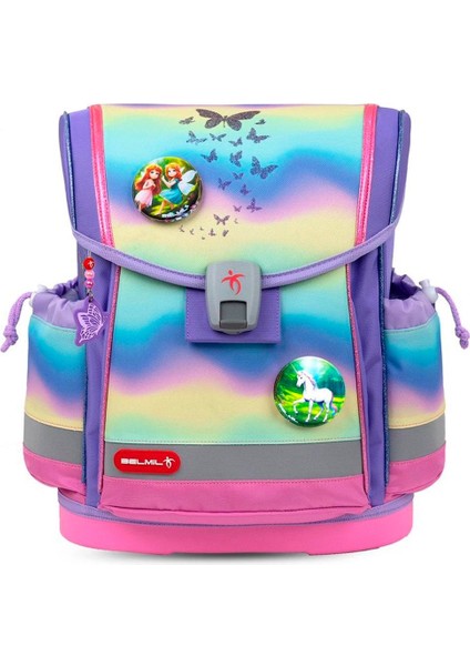 Rainbow Ombre Ortopedik Mıknatıslı Okul Çantası 405 78/AG