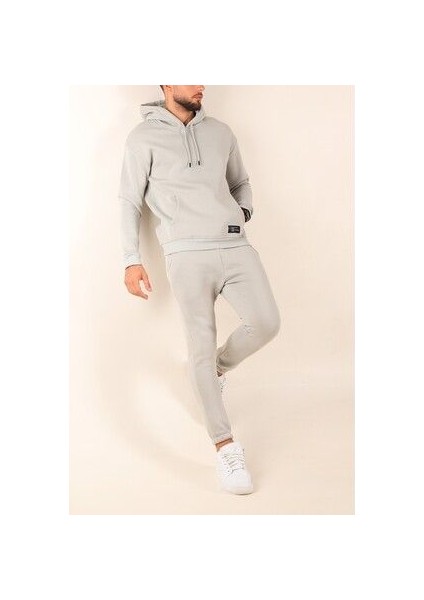 Erkek Oversize 3 Iplik Jogger Eşofman Takımı