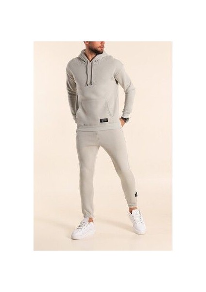 Erkek Oversize 3 Iplik Jogger Eşofman Takımı