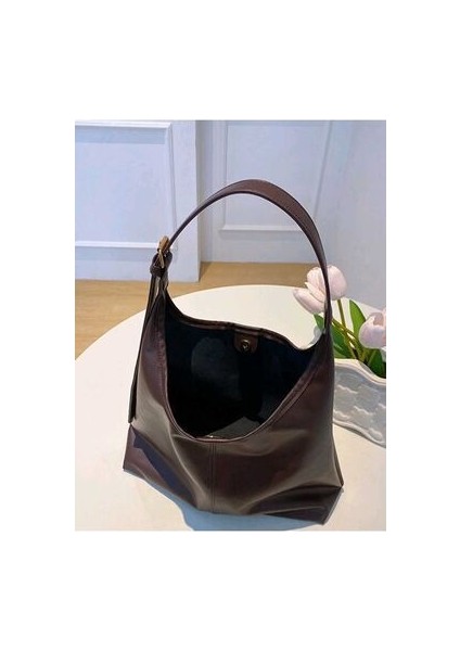 Kadın Kahve Omuz Çantası Kaliteli Işçilik ve Yumuşak Suni Deri fiyatları