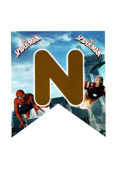 Spiderman (Örümcek Adam) Temalı Iyiki Doğdun Banner