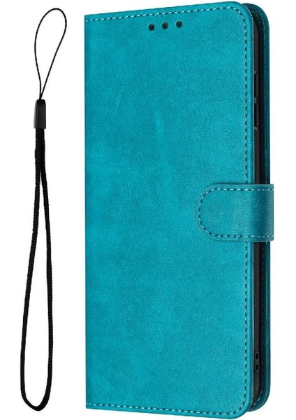 Samsung Galaxy A10S Saf Renk Pu Deri Toka ile Flip Case (Yurt Dışından)