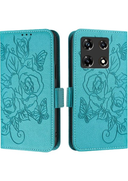 Kredi Kartı Yuvası Manyetik Cüzdan Pu ile Infinix Not 30 Pro Için Kılıf (Yurt Dışından)