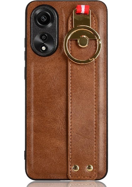 Oppo A78 4g Kolaylık Bilek Kayışı Premium Pu Deri Için Flip Case (Yurt Dışından) indirimleri