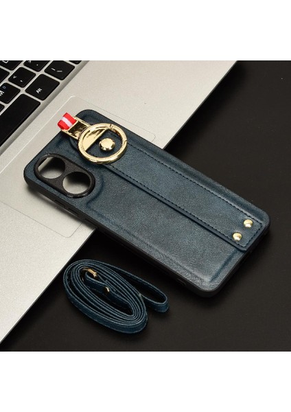 Oppo A78 4g Kolaylık Bilek Kayışı Premium Pu Deri Için Flip Case (Yurt Dışından) fiyatları