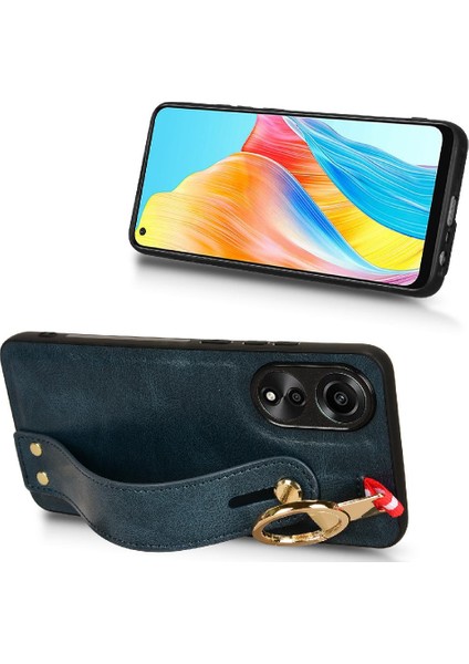 Oppo A78 4g Kolaylık Bilek Kayışı Premium Pu Deri Için Flip Case (Yurt Dışından) fırsatları
