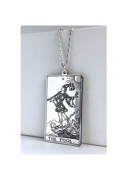 925 Ayar Gümüş Tarot The Fool (Budala) Kolye