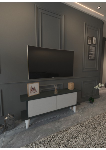 Petra Tv Ünitesi 120 cm Antrasit-Beyaz modelleri