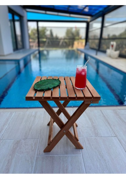 40x40 Katlanır Taşınabilir Bahçe Balkon Teras Piknik Bahçe Masası