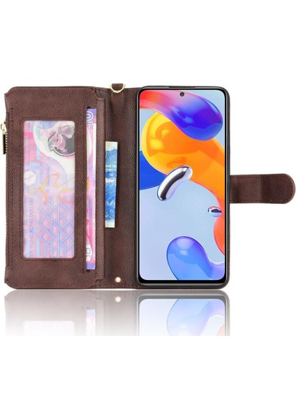 Xiaomi Redmi Için Not 11 Pro Manyetik Pu Deri Kapak Çevirin Deri Kapak (Yurt Dışından)