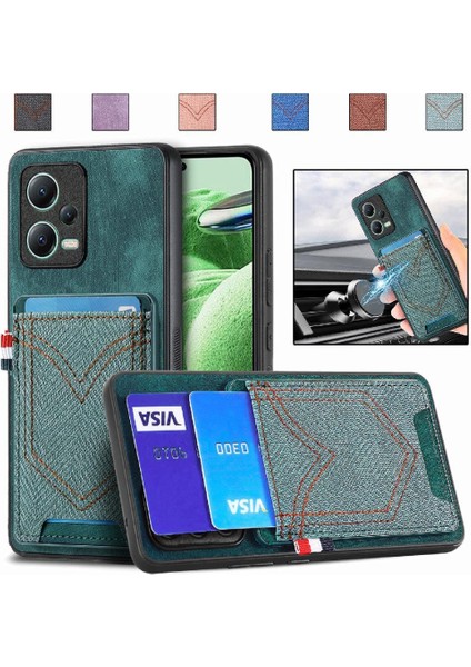 Xiaomi Redmi Için Not 12 5g Kot Cep Tasarım Manyetik Araç Montaj (Yurt Dışından)