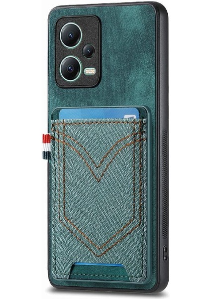 Xiaomi Redmi Için Not 12 5g Kot Cep Tasarım Manyetik Araç Montaj (Yurt Dışından)