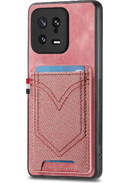 Xiaomi 13 Için Crad Yuvası Kot Cep Tasarım Manyetik Araç Montaj (Yurt Dışından) modelleri