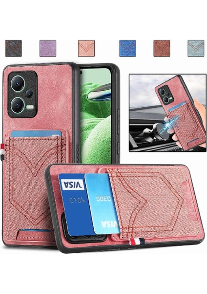 Xiaomi Redmi Için Not 12 5g Kot Cep Tasarım Manyetik Araç Montaj (Yurt Dışından)