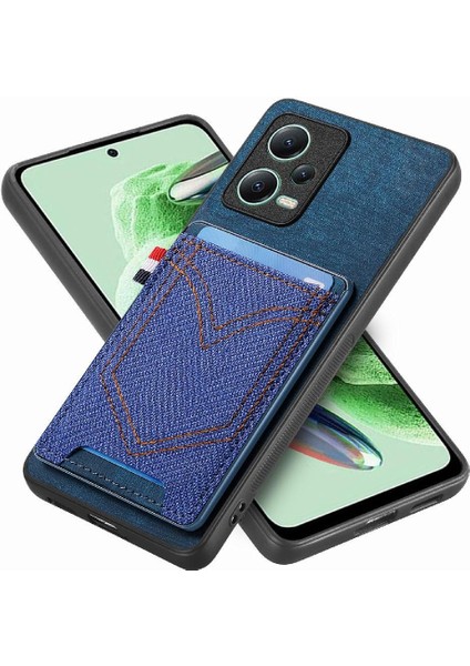 Xiaomi Redmi Için Not 12 5g Kot Cep Tasarım Manyetik Araç Montaj (Yurt Dışından)