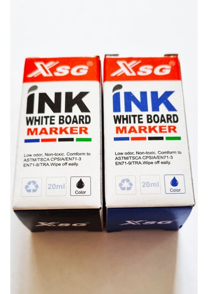 2'li Beyaz Tahta Kalemi Mürekkebi Xsg 20 ml Mavi + Siyah indirimleri