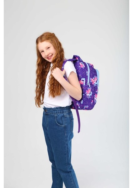 Kids Sırt Çantası Aynalı Nakışlı Mermaid L5138 modelleri