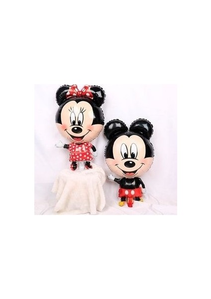 2 Yaş Siyah Rakam Balonlu Mickey Mouse Balon Seti Mini Fare Temalı 17'li Set modelleri