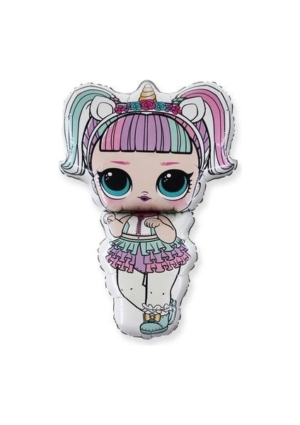 Lisanslı Unicorn Lol Bebek Balon Gökkuşağı Rakam Balon Seti Lol Surprise Renkli Rakam Balon fiyatları