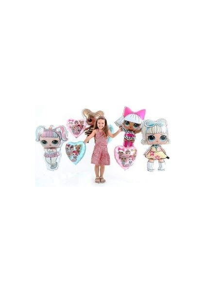 Lisanslı Unicorn Lol Bebek Pembe Rakam Balon Seti Lol Surprise 6 Yaş Pembe Rakam Balon fiyatları