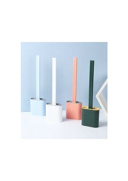 Beyaz Silikon Tuvalet Fırçası Bükülebilir Silikon Wc Klozet Fırçası indirimleri