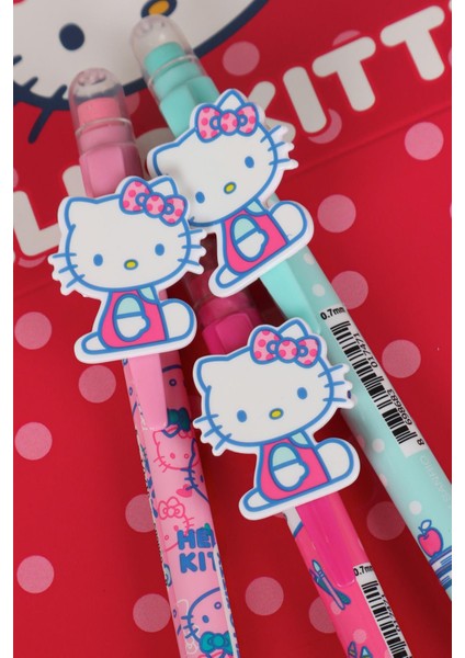 Hello Kitty Yeni Sezon Lisanslı Hello Kıtty "3 Adet" 2d Figürlü Versatil Uçlu Kalem 0.7 mm