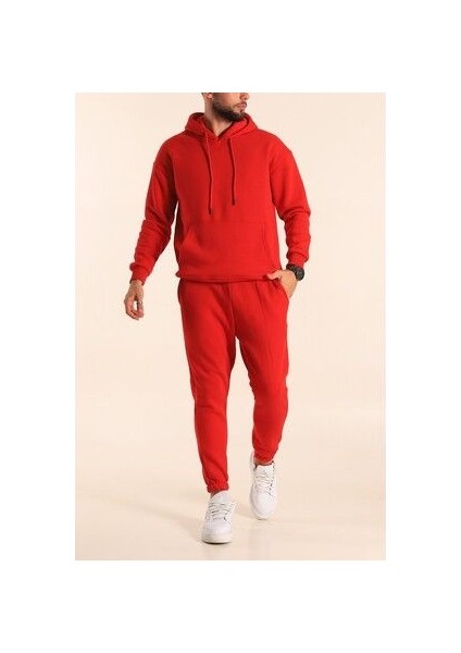 Erkek Oversize 3 Iplik Jogger Eşofman Takımı